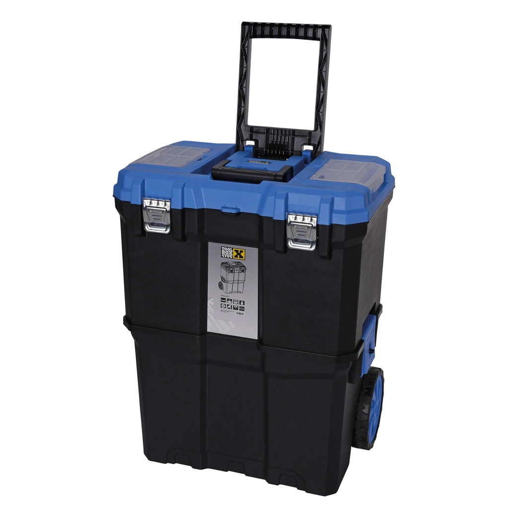 Mobiele gereedschapskist dubbel