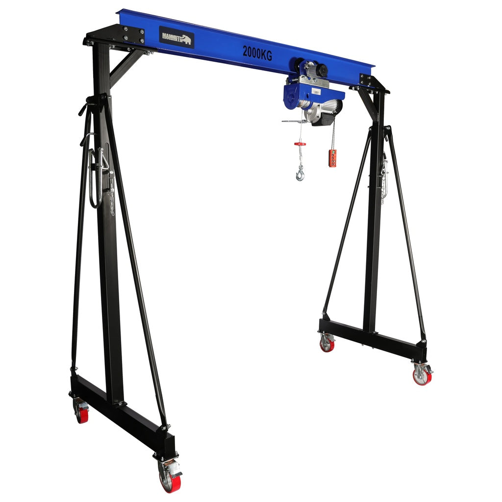 Mammuth mobiele portaalkraan 2 ton set - elektrische kabeltakel - Weldingshop