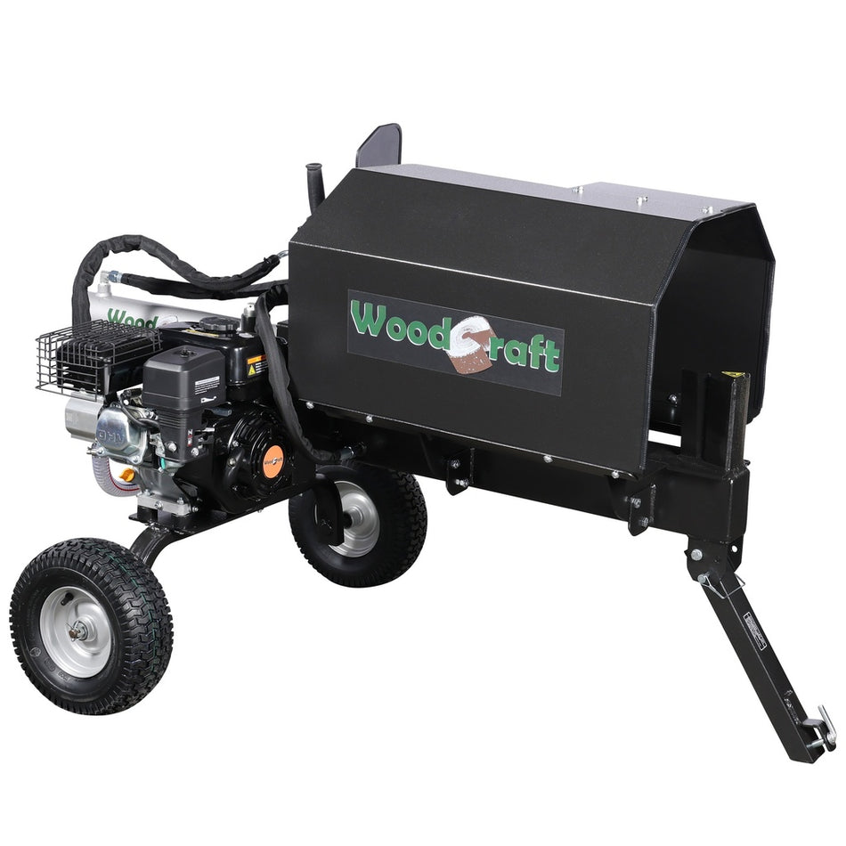 Woodcraft houtklover 12 ton benzine horizontaal