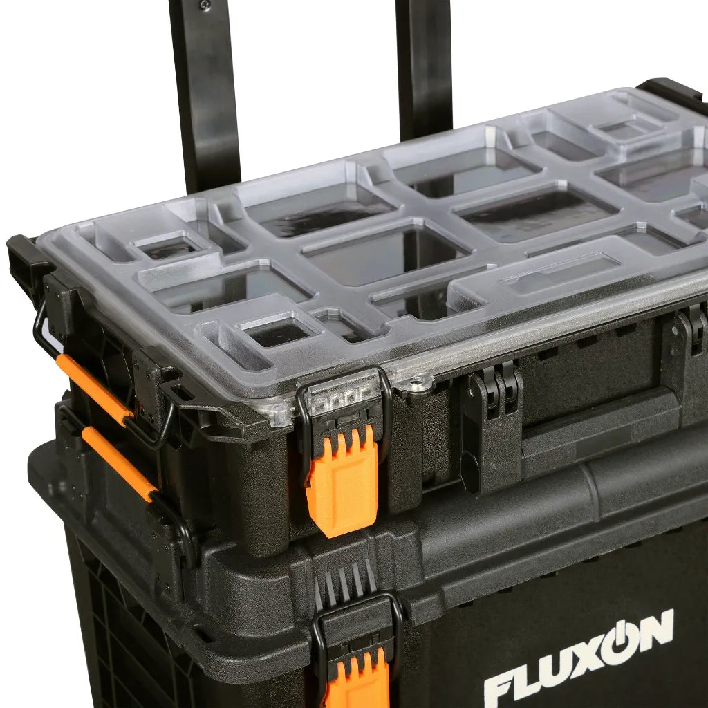 Fluxon 3-delige verrijdbare gereedschapskistenset