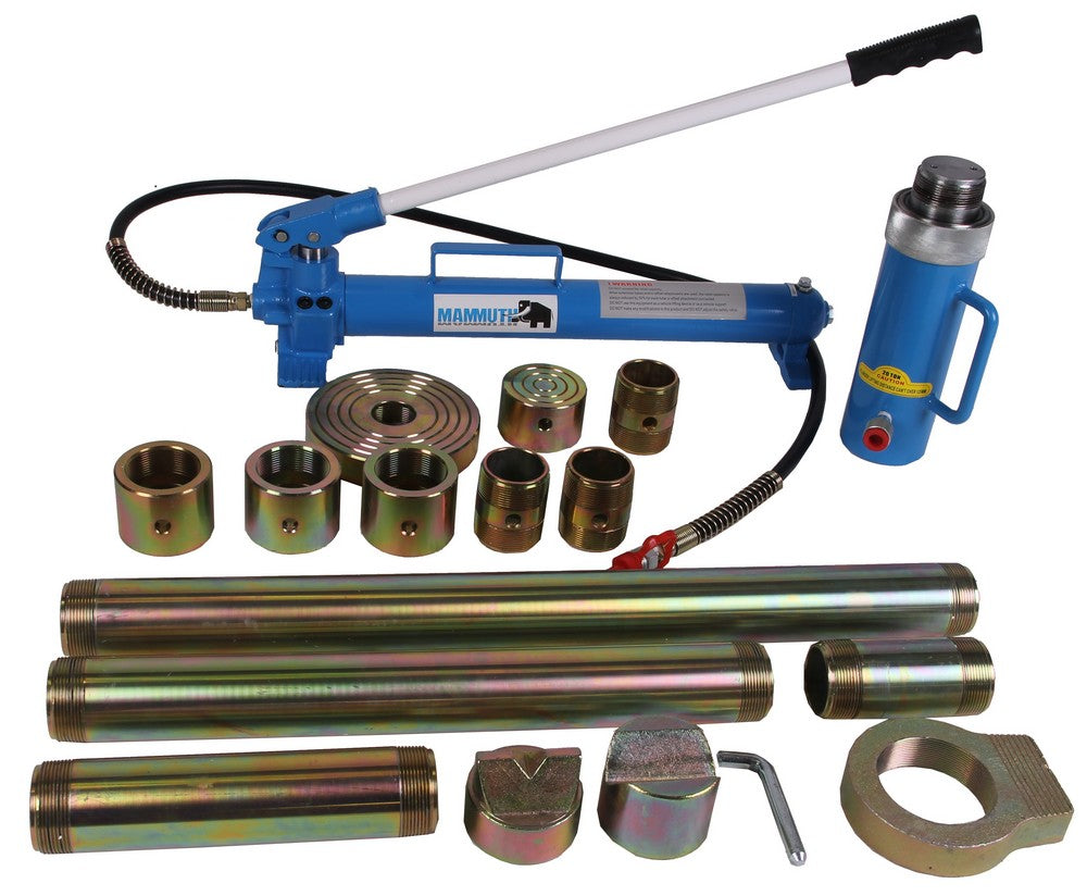 Uitdeukset 20 ton hydraulisch - Weldingshop