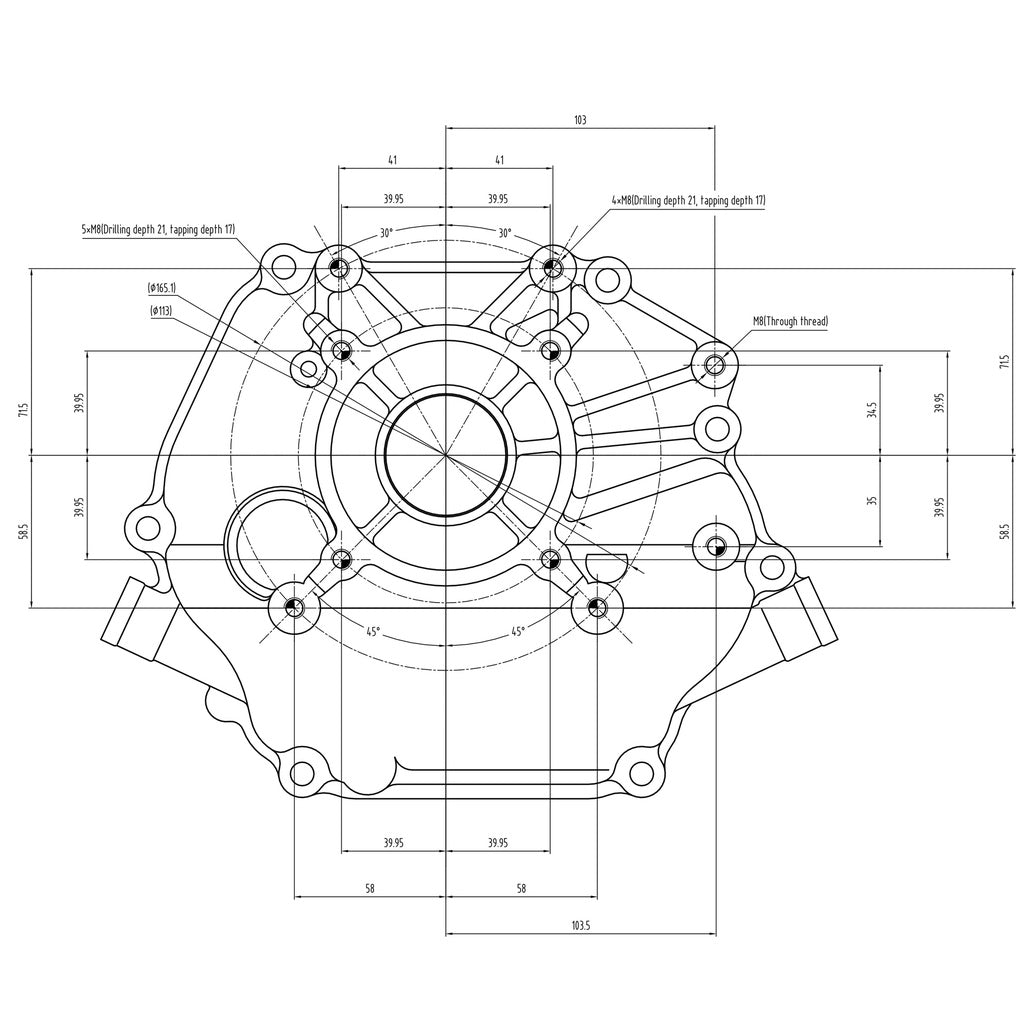 Valkenpower benzinemotor E-start 7.5 pk asmaat 25,4mm