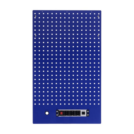 Gereedschapswand met stekkerdoos 615 x 1052mm BLAUW - Weldingshop