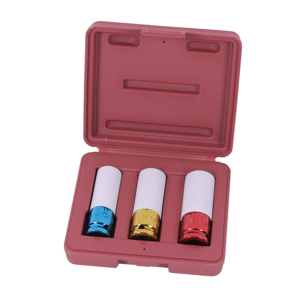 Doppenset met teflon 1/2'' 3 delig - Weldingshop