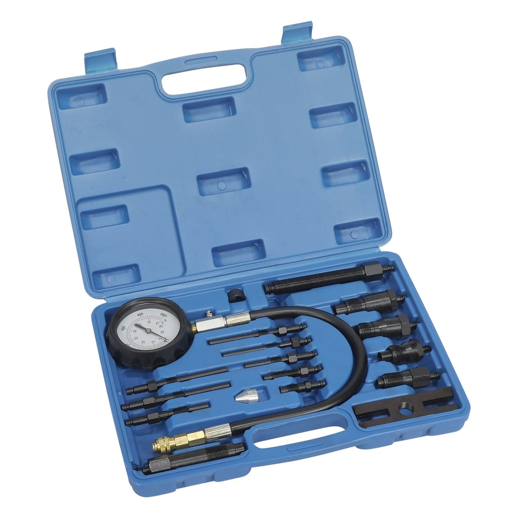 Compressie tester set diesel 19 delig - Weldingshop