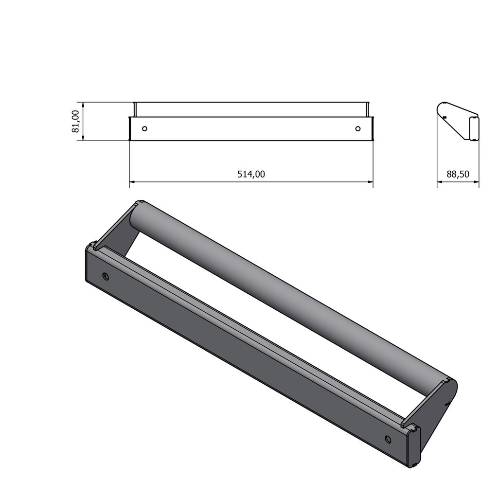 Frame voor mobiele werkbank 124cm (dubbel) - Weldingshop