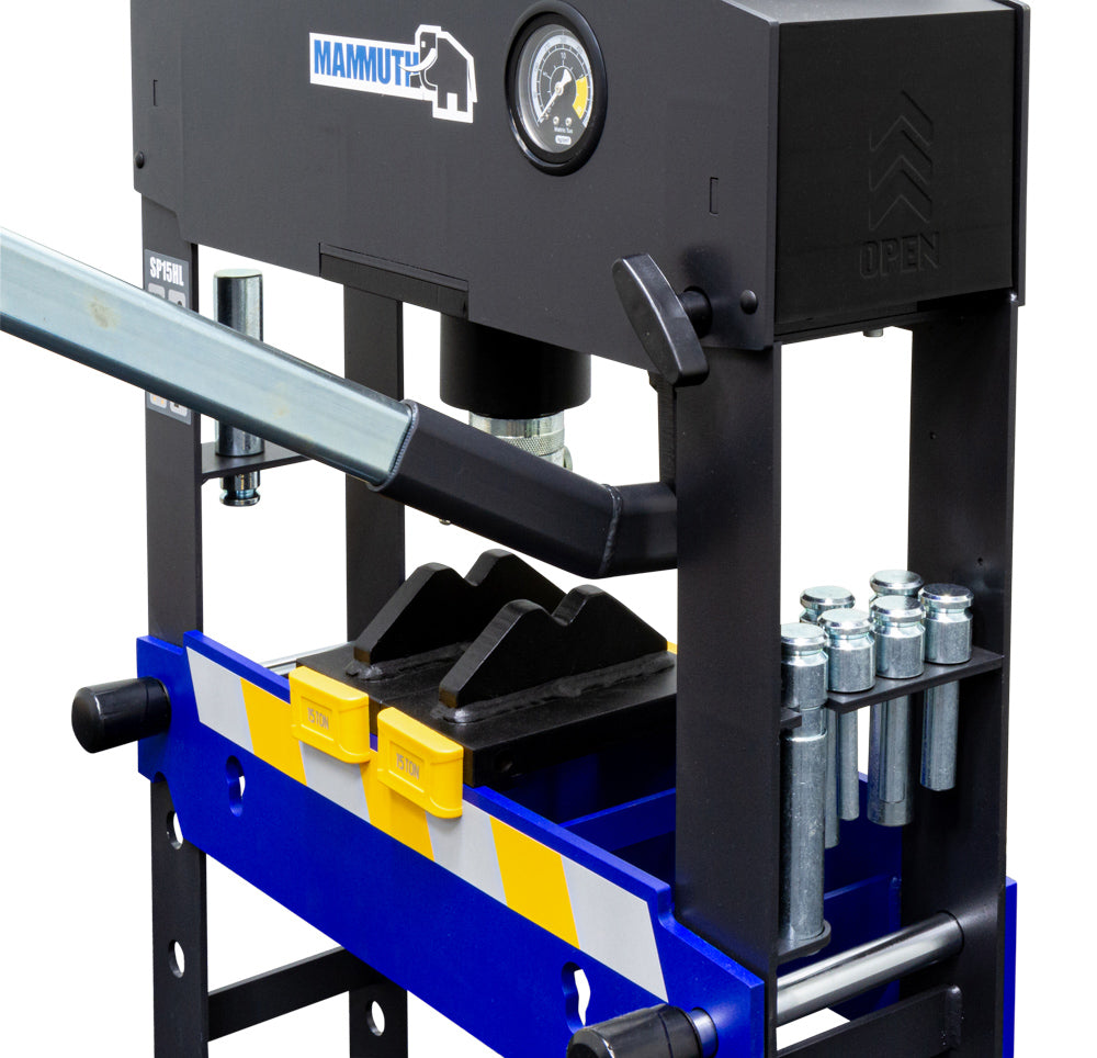 Werkplaatspers handbediend hydraulisch 15 ton - Weldingshop