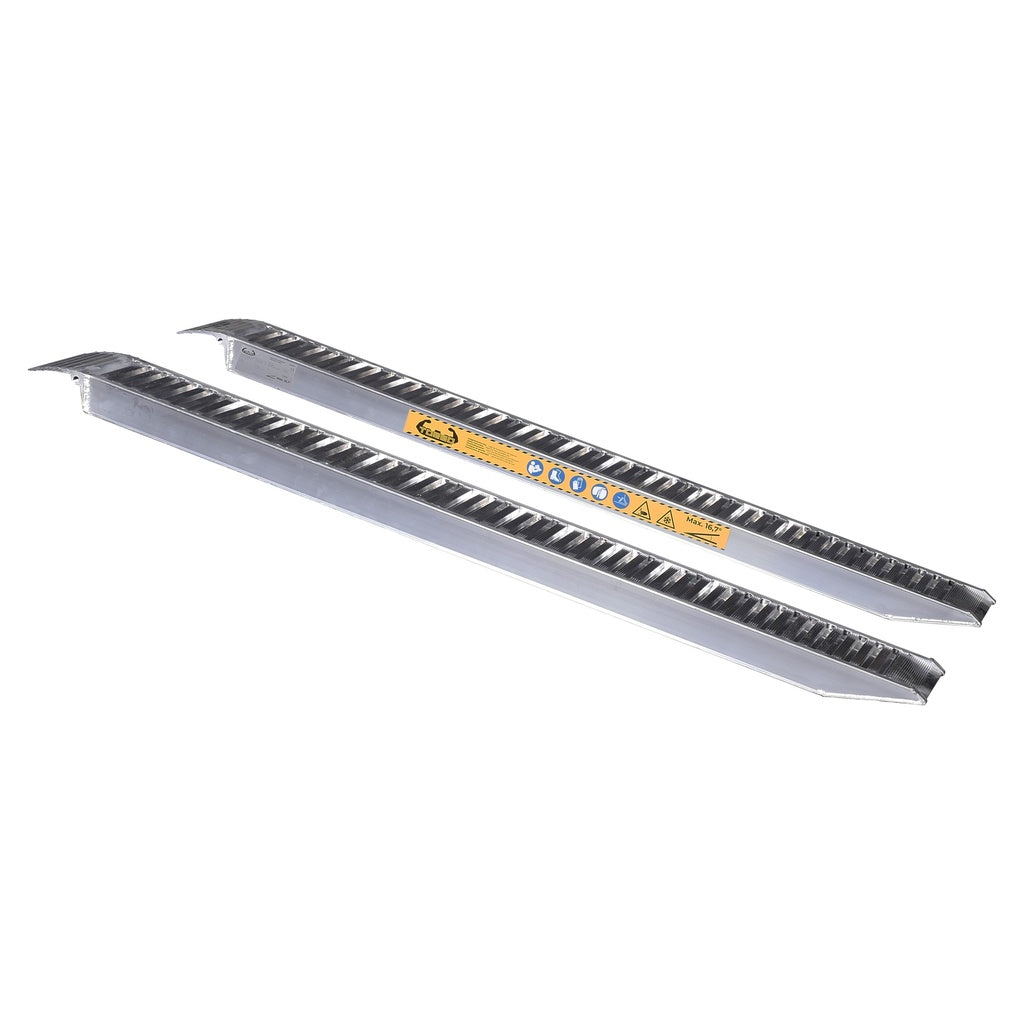 Oprijplaten set 2.5m 2950 kg aluminium - Weldingshop