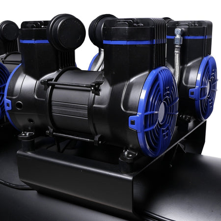 Compressor olievrij 6x2pk 280L tank 400V - Weldingshop