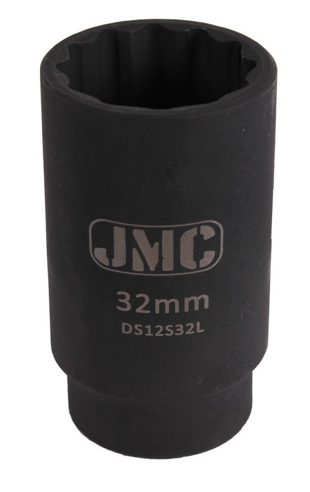 Kracht dop lang 12 kant 1/2'' 32mm - Weldingshop