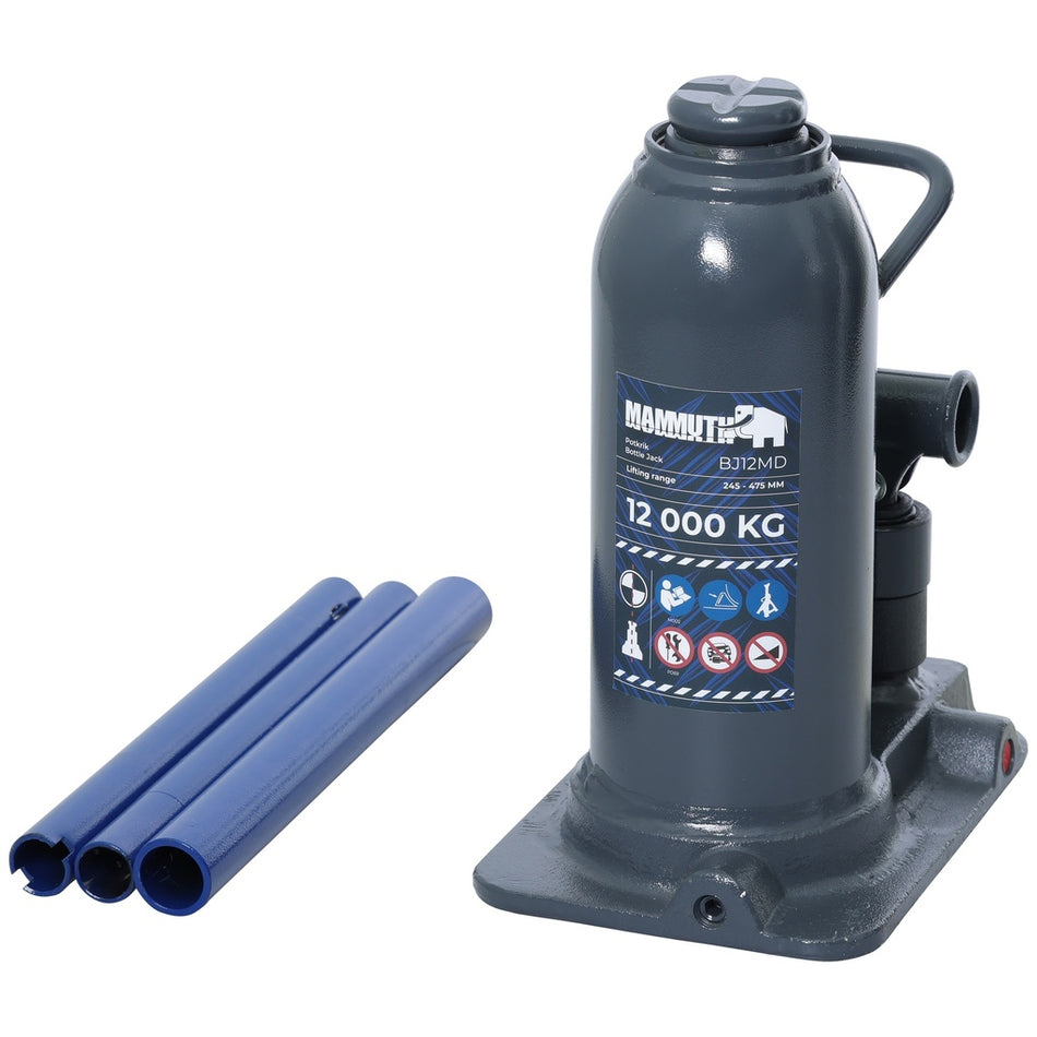 Mammuth potkrik 12 ton horizontaal/verticaal