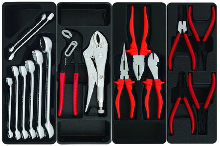 Gereedschapswagen 293 delig grijs - Weldingshop