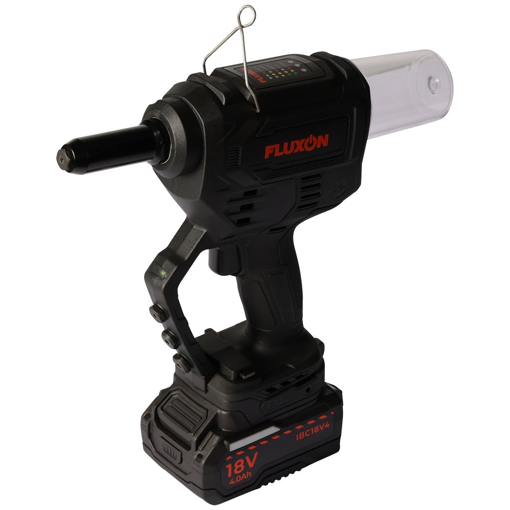 Fluxon accu popnageltang incl. 4 Ah accu en lader - Weldingshop