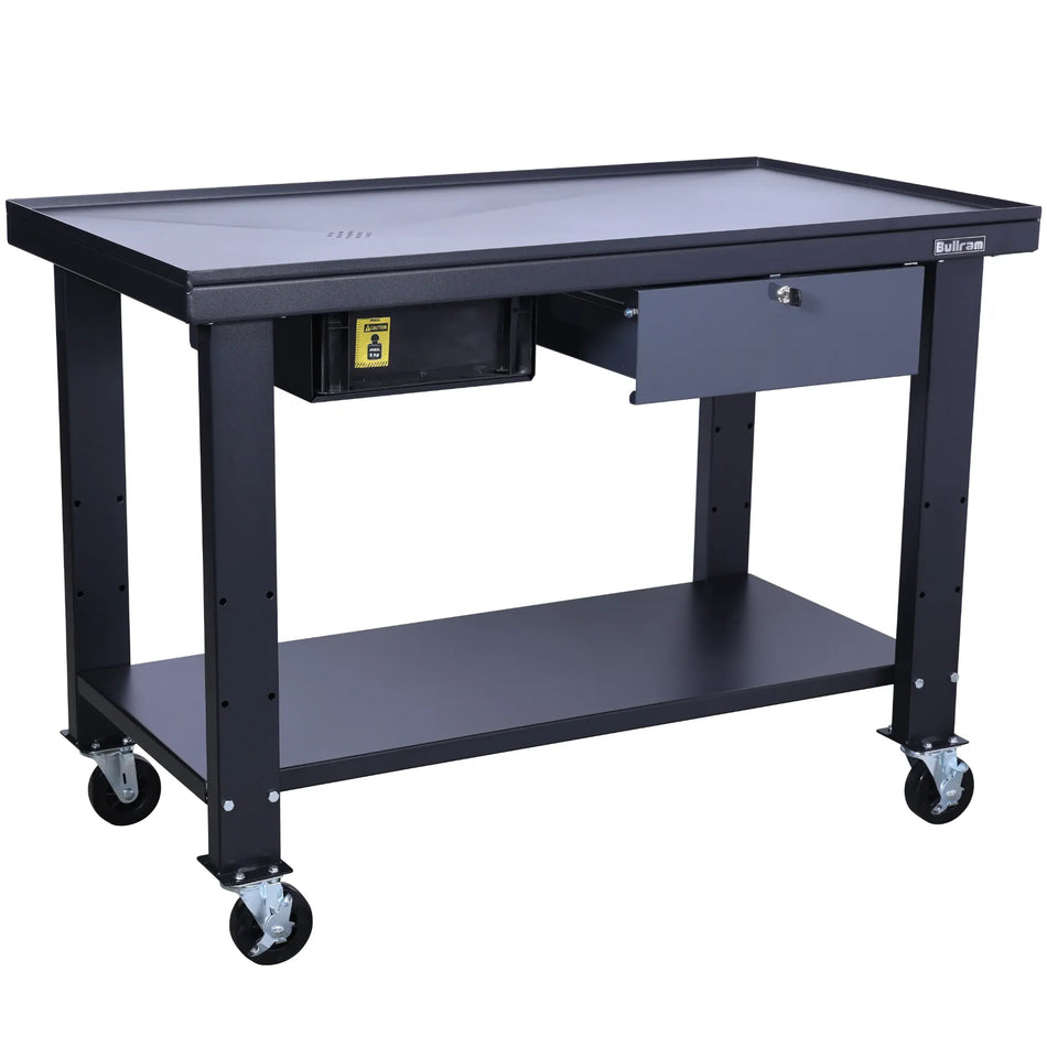Bullram werktafel met olieopvang