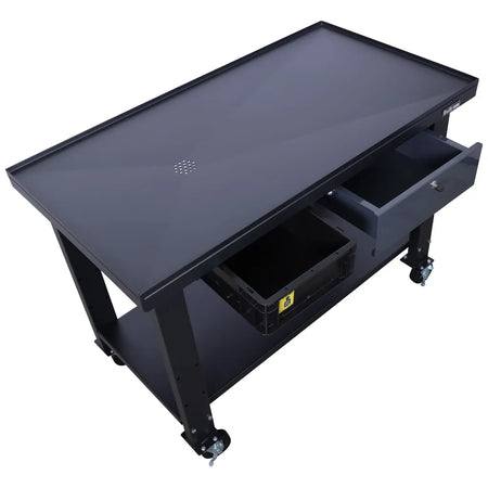 Bullram werktafel met olieopvang