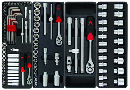 Gereedschapswagen 293 delig rood - Weldingshop