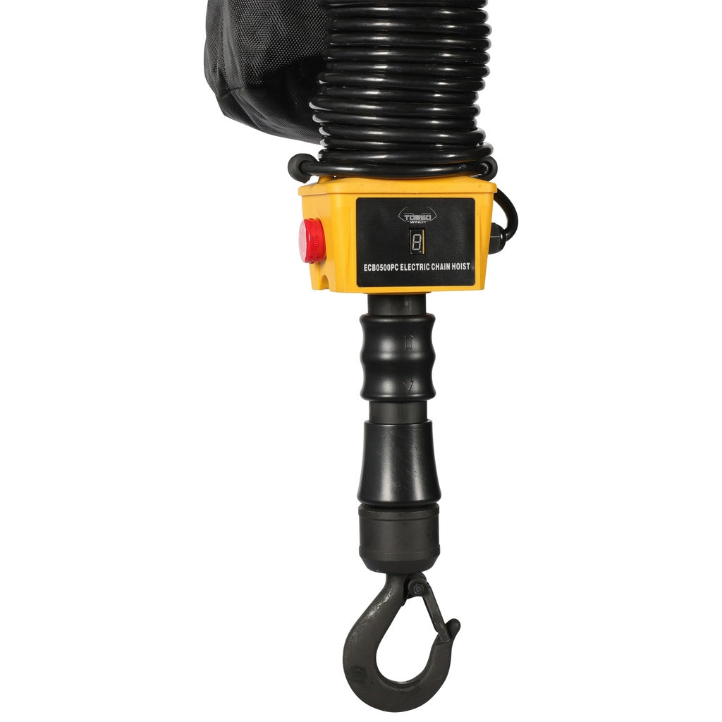 Torso elektrische kettingtakel 500 kg met éénhandsbediening - Weldingshop
