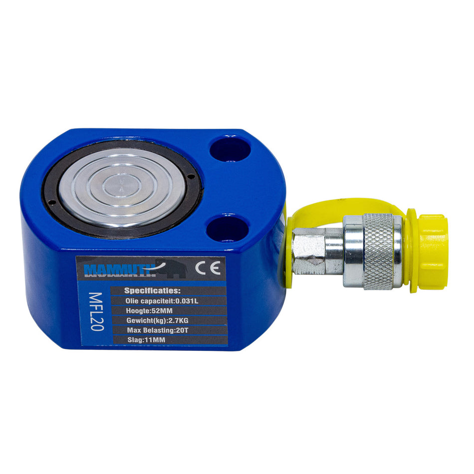 Platte cilinder 20 ton slag 11mm - Weldingshop