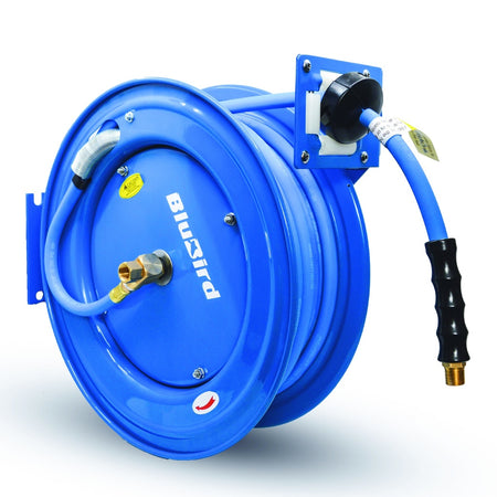 Blubird Luchtslanghaspel rubber enkelarmig zwaar 13mm x 15mtr - Weldingshop