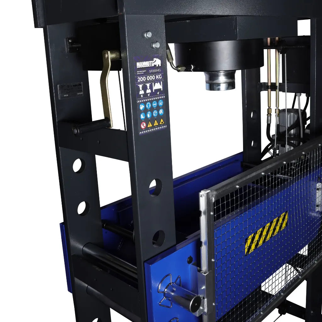 Mammuth werkplaatspers 200 ton elektrisch