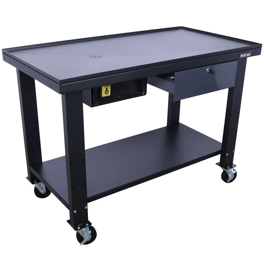 Bullram werktafel met olieopvang