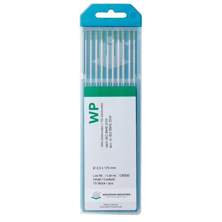 Wolfraam elektroden WP 2,0 x 150mm 10 stuks - Weldingshop