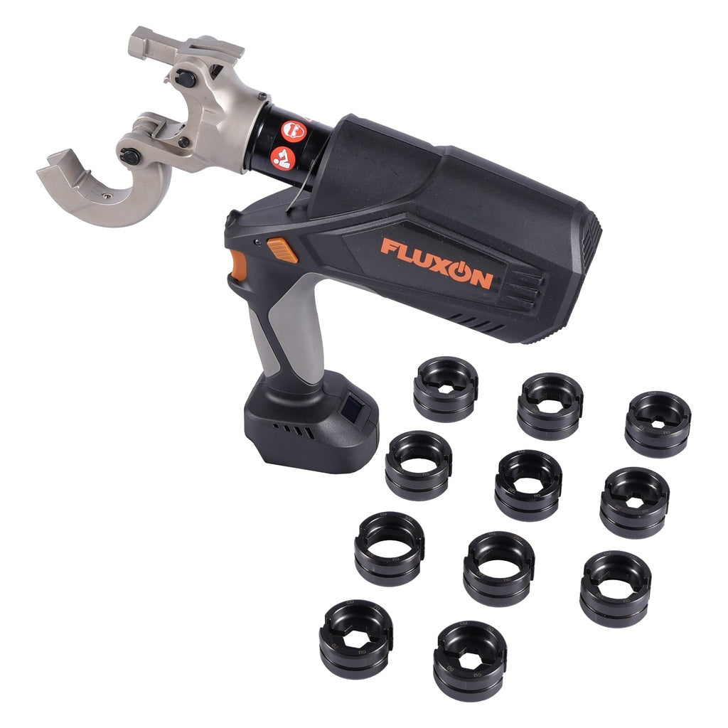 Kabelkrimptang set 2x 4.0Ah accu + oplader 300mm 60kN - Weldingshop