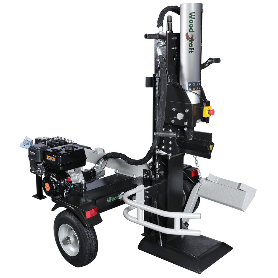 Woodcraft houtklover 35 ton benzine verticaal