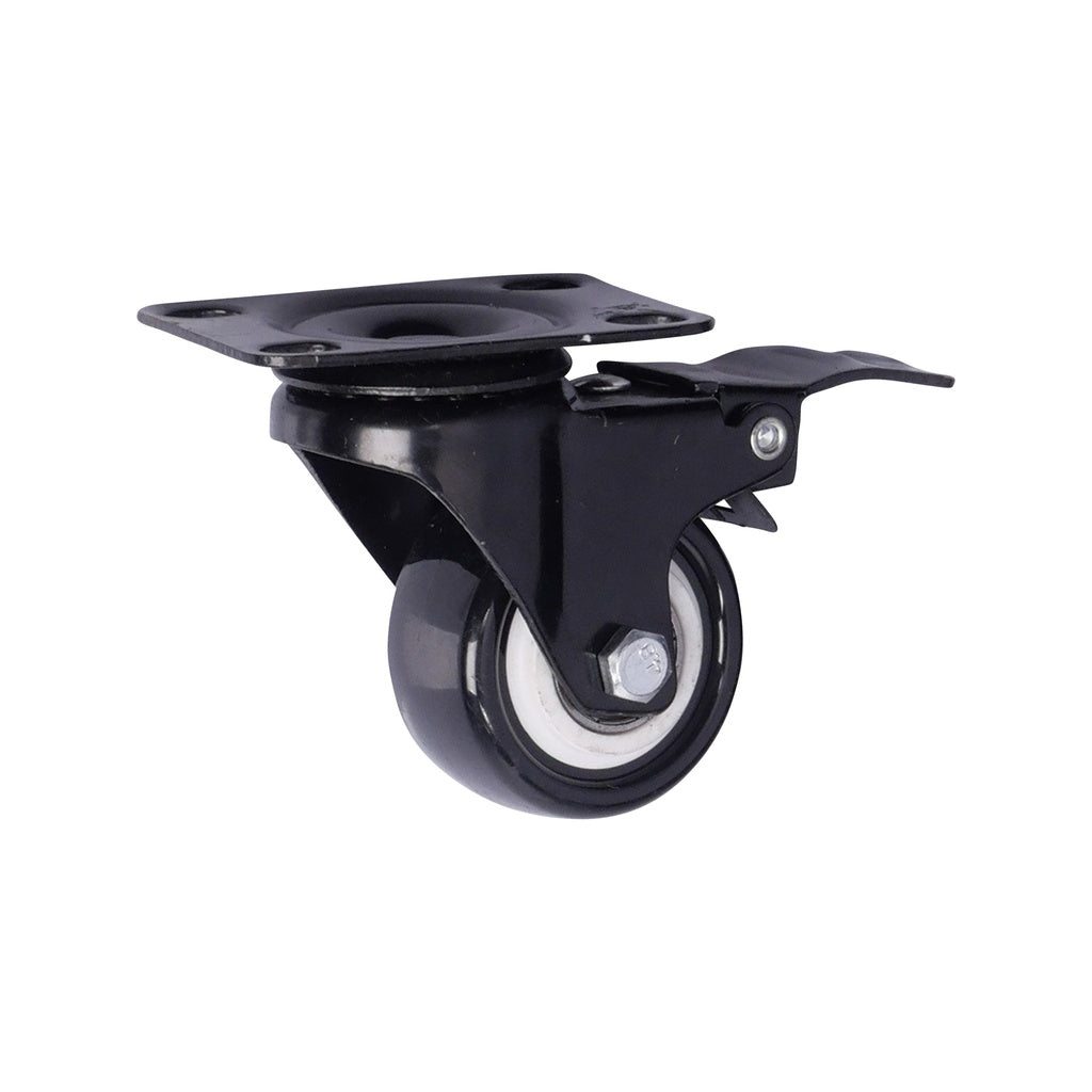 Zwenkwiel met rem 50 x 25mm PU - Weldingshop