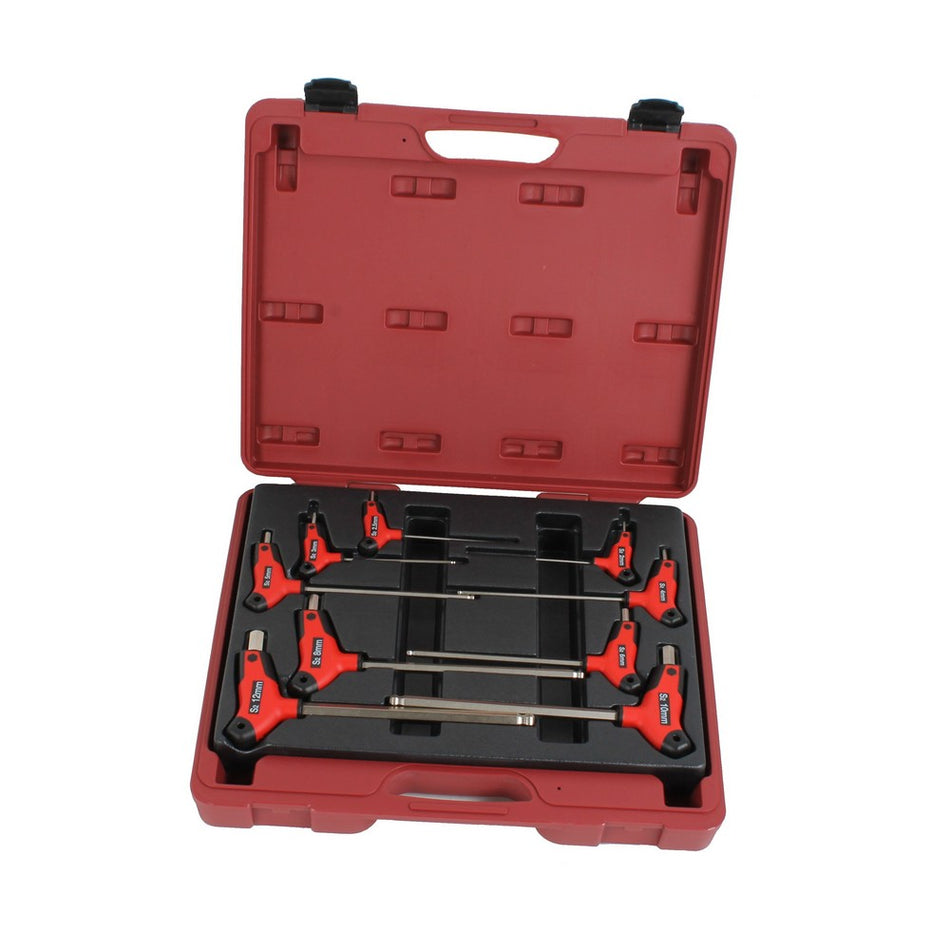 T-grip inbussleutelset 9 delig professioneel - Weldingshop