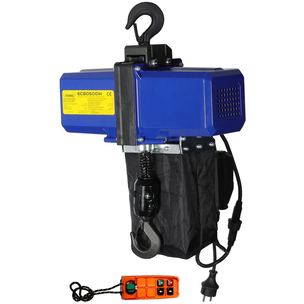 Torso elektrische kettingtakel 500 kg met draadloze bediening - Weldingshop