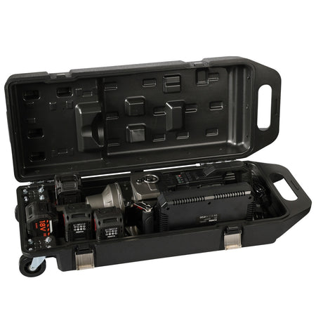 Fluxon accu slagmoersleutel 1” 4000 Nm incl. 4x 8 Ah accu en duosnellader