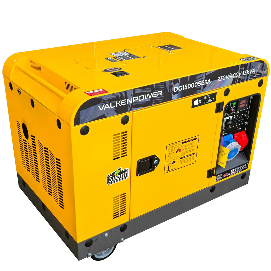 Dieselgenerator 10,5 kW geluidsgedempt