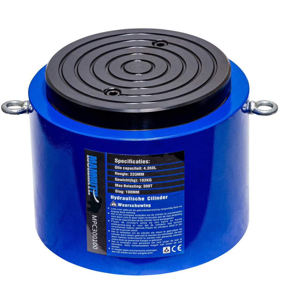 Cilinder 300 ton slag 100mm - Weldingshop