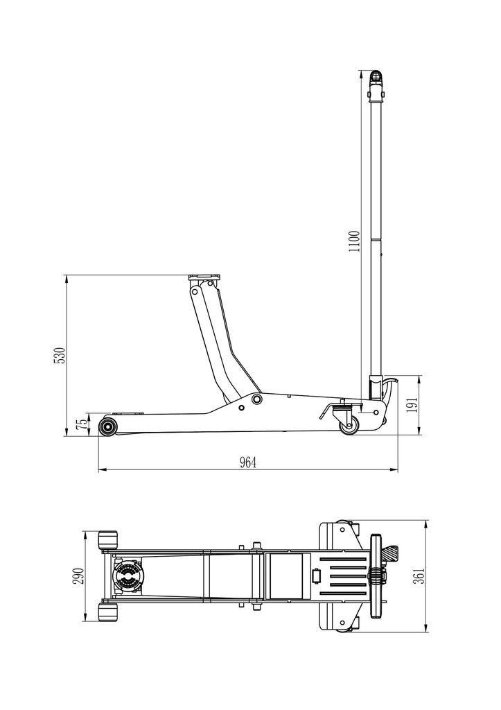 Garagekrik 2 ton extra laag