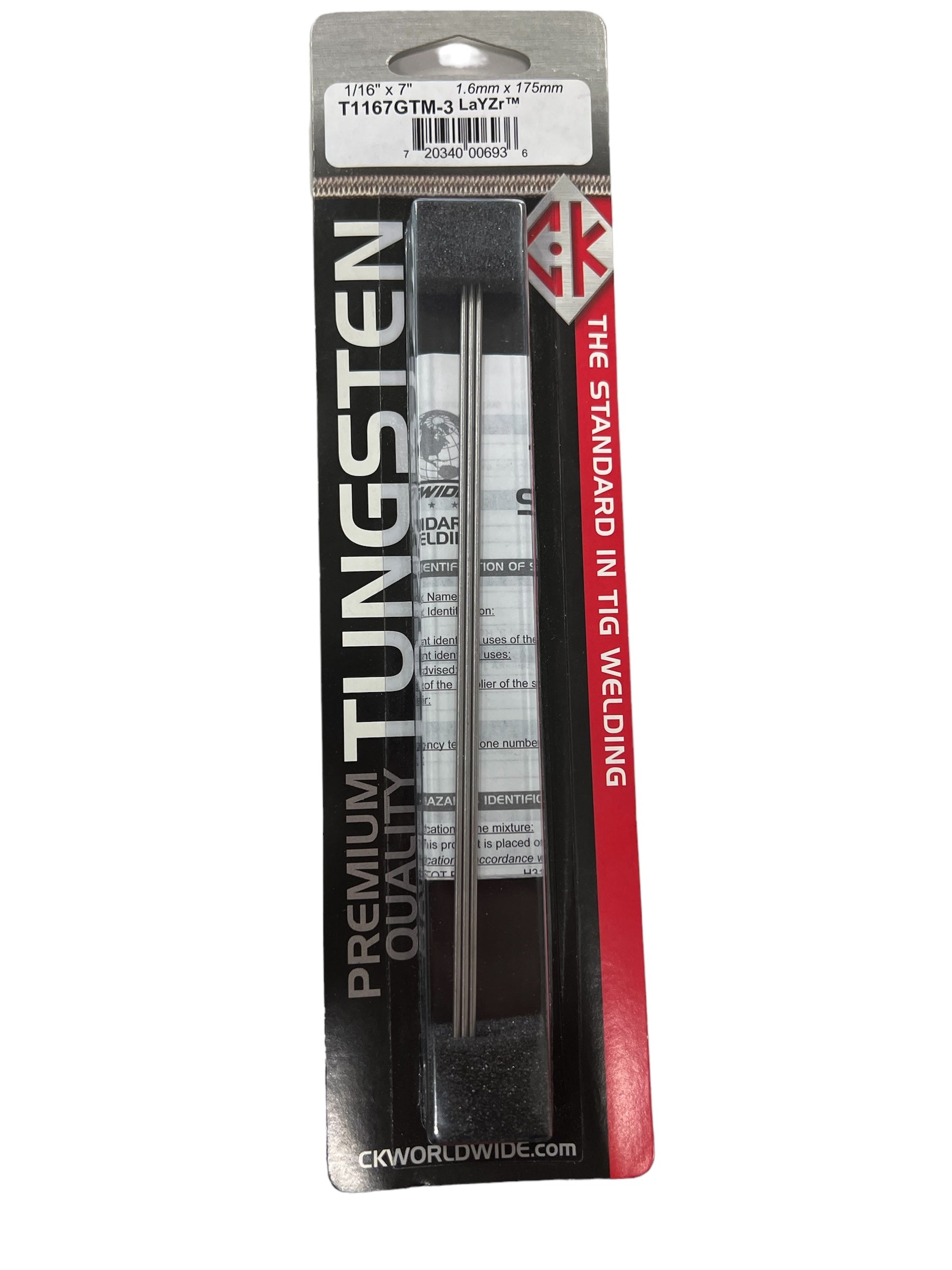 CK Worldwide Tungsten EWG LaYZr™ Chartreuse 1,5% La - Weldingshop