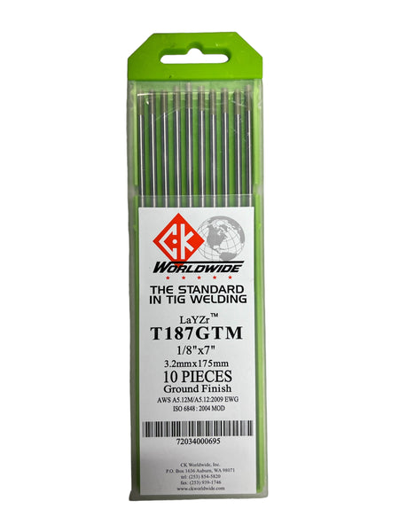 CK Worldwide Tungsten EWG LaYZr™ Chartreuse 1,5% La - Weldingshop