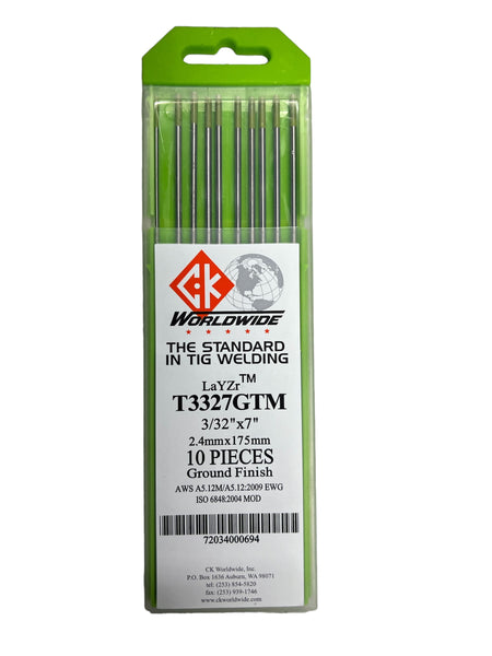 CK Worldwide Tungsten EWG LaYZr™ Chartreuse 1,5% La - Weldingshop