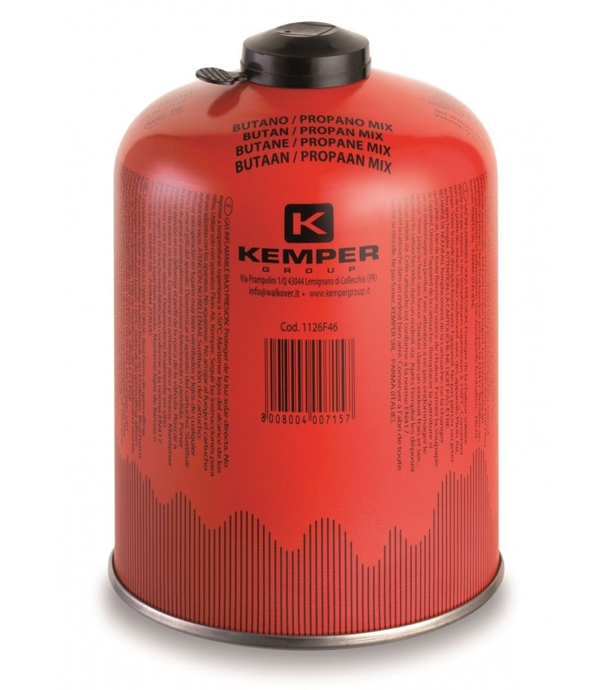 Gaspatroon Wegwerppatroon 7/16 460 gram /schroefventiel Kemper - Weldingshop