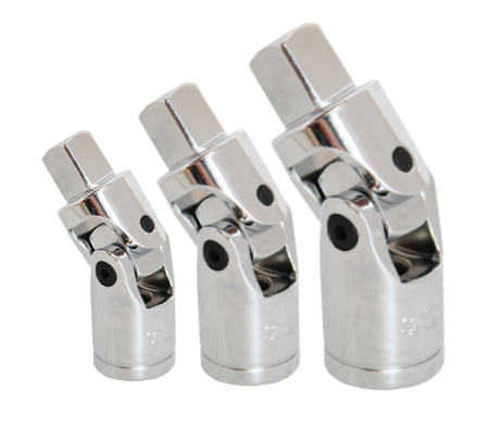 KNIEGEWRICHTEN SET 3 STUKS 1/4", 3/8" EN 1/2"