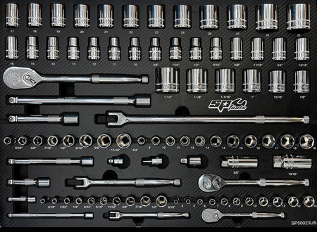 EVA INLEG 90 DELIG METRISCH/ SAE DOPPEN EN ACCESSOIRES GESLOTEN RATELS