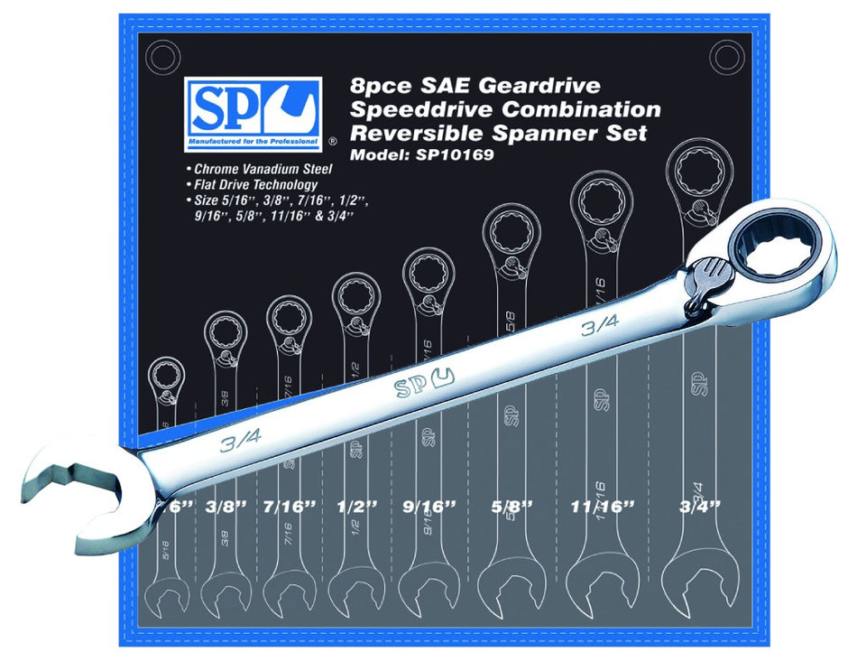 OMSCHAKELBARE RINGRATEL-STEEKSLEUTELSET  SPEEDOPEN 8 DELIG SAE