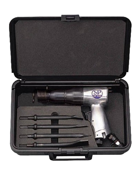 PNEUMATISCHE HAMER KIT MET 4 BEITELS