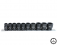 SLAGMOERDOPPENSET OP RAIL 3/8” 6-KANT  10DELIG