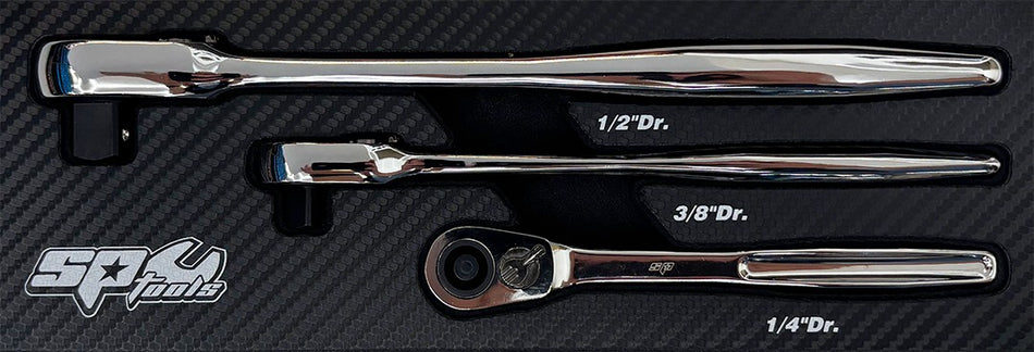RATEL SET 1/4,3/8,1/2" ULTRA DUN