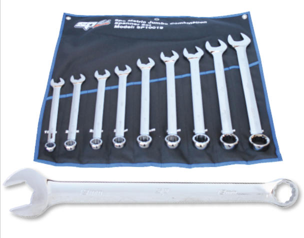 RINGSTEEKSLEUTELSET JUMBO 9 DELIG METRISCH