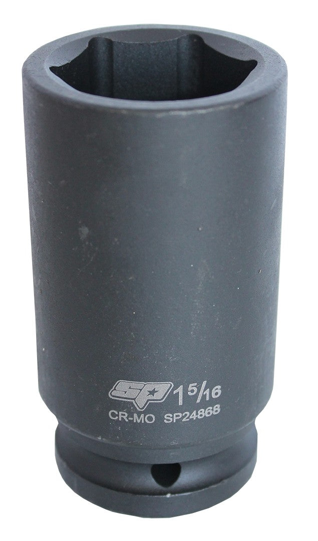 SOCKET IMPACT DEEP 3/4DR 6PT SAE 1-1/8"