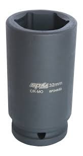 SOCKET IMPACT DEEP 3/4DR 6PT METRIC 24MM
