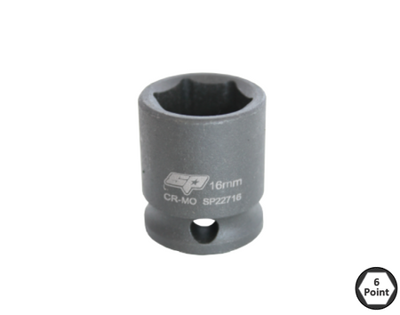 SLAGMOERDOP 3/8" 6-KANT 14MM