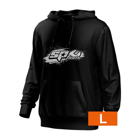 SP HOODIE BLACK AND WHITE SIZE L